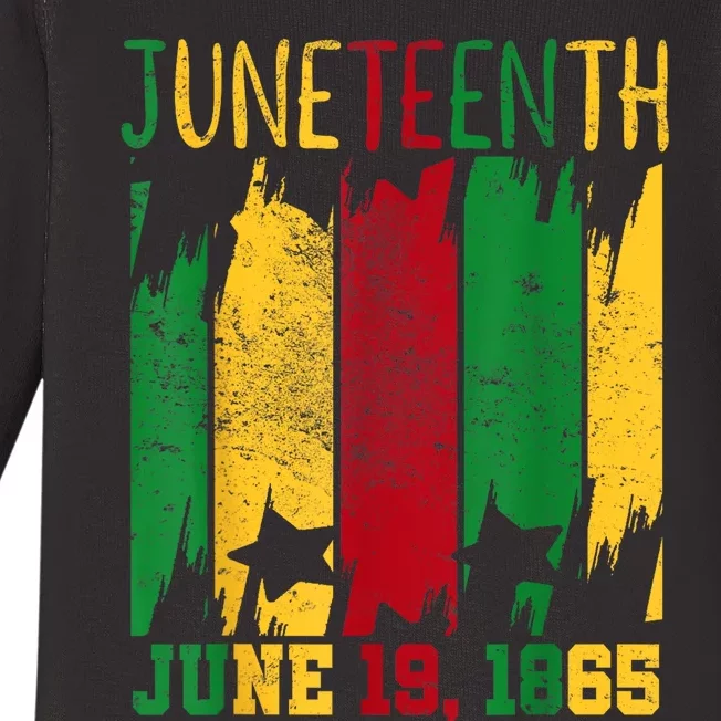 Juneteenth June 19th 1865 Juneteenth Freedom Day Baby Long Sleeve Bodysuit