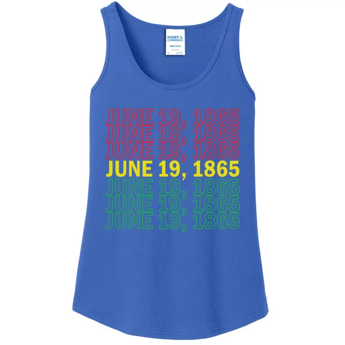 Juneteenth June 19 1865 African American Liberation Gift Ladies Essential Tank