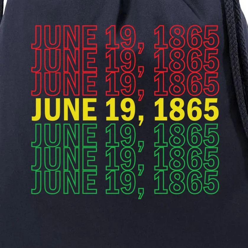 Juneteenth June 19 1865 African American Liberation Gift Drawstring Bag