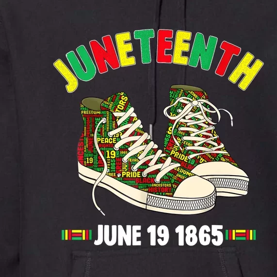 Juneteenth June 19 1865 Black AfricanAmerican Independence Premium Hoodie