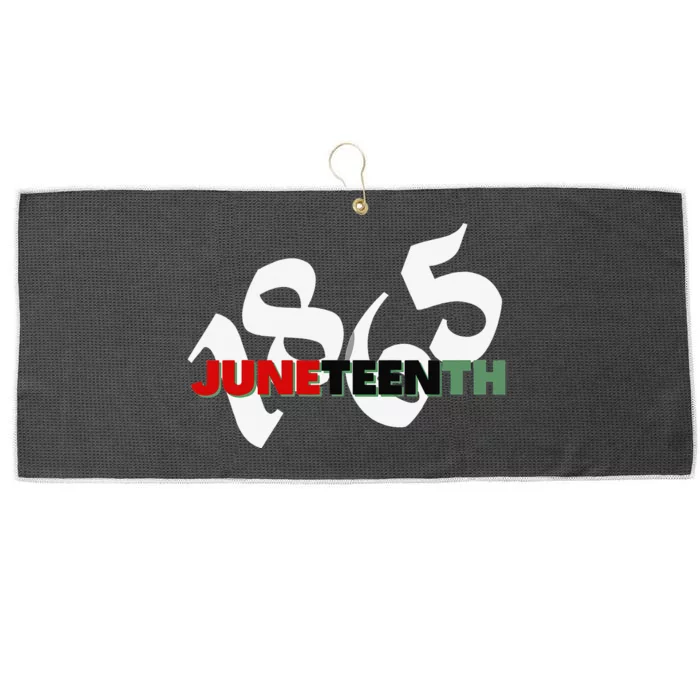 Juneteenth June 19th 1865 Texas Day of Black Independence Large Microfiber Waffle Golf Towel