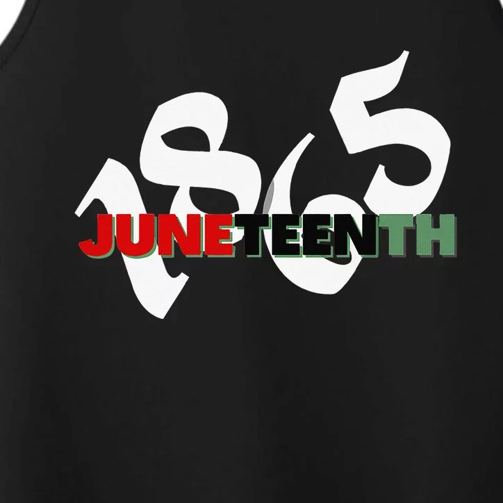 Juneteenth June 19th 1865 Texas Day of Black Independence Performance Tank