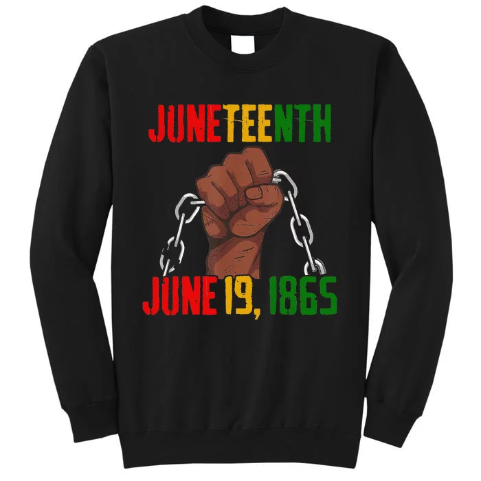 Juneteenth June 19th 1865 Juneteenth Black Freedom Day Flag Sweatshirt