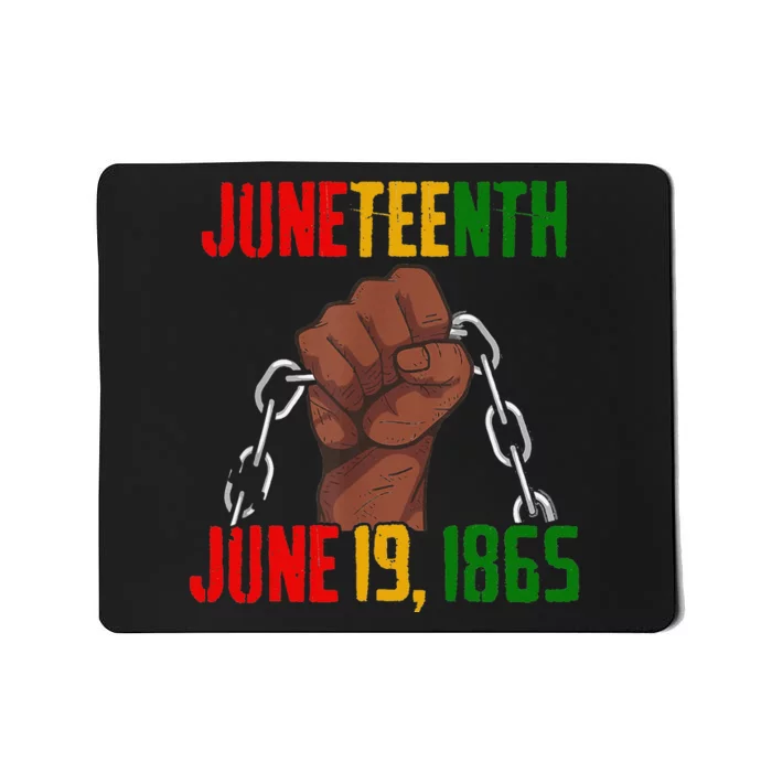 Juneteenth June 19th 1865 Juneteenth Black Freedom Day Flag Mousepad