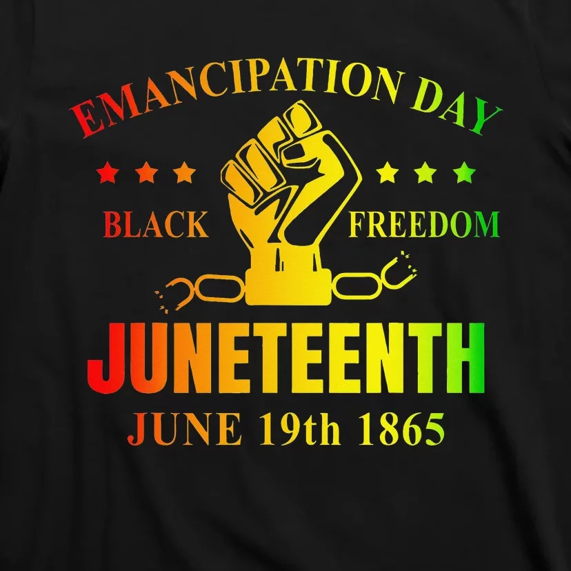 Juneteenth June 1865 Black History African American Freedom T-Shirt