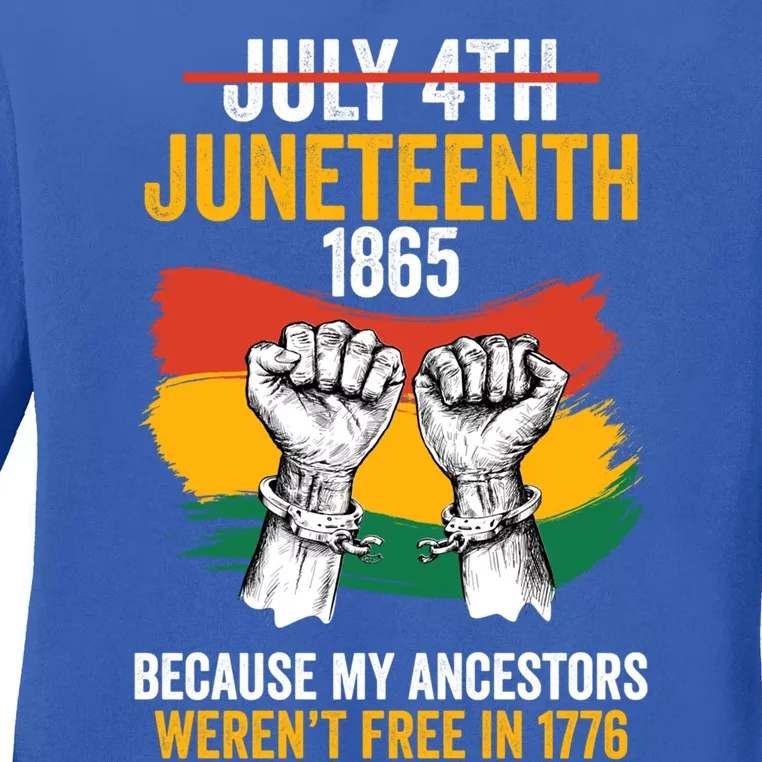 Juneteenth June 19 Gift Ladies Long Sleeve Shirt