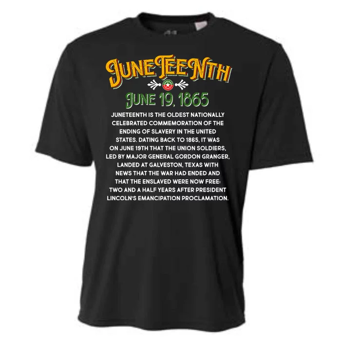 Juneteenth June 19 1865 African American History Cooling Performance Crew T-Shirt