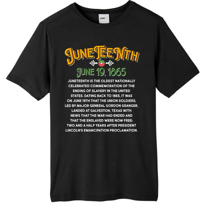 Juneteenth June 19 1865 African American History ChromaSoft Performance T-Shirt