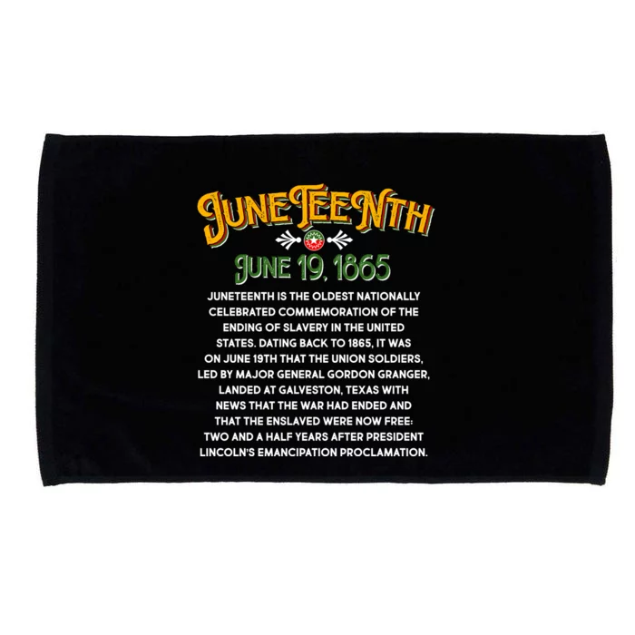 Juneteenth June 19 1865 African American History Microfiber Hand Towel