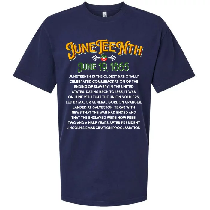 Juneteenth June 19 1865 African American History Sueded Cloud Jersey T-Shirt