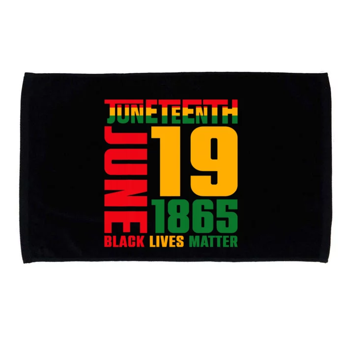 Juneteenth June 19 1865 Black Freedom Day Black Lives Matter Microfiber Hand Towel