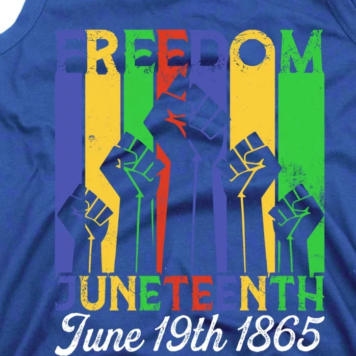 Juneteenth June 19 Black Independence African Freedom Day Gift Tank Top