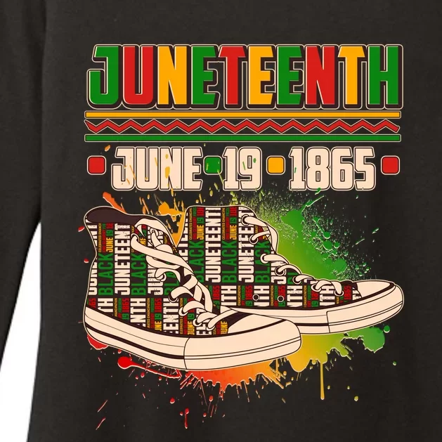 Juneteenth June 19 1865 Sneakers Womens CVC Long Sleeve Shirt