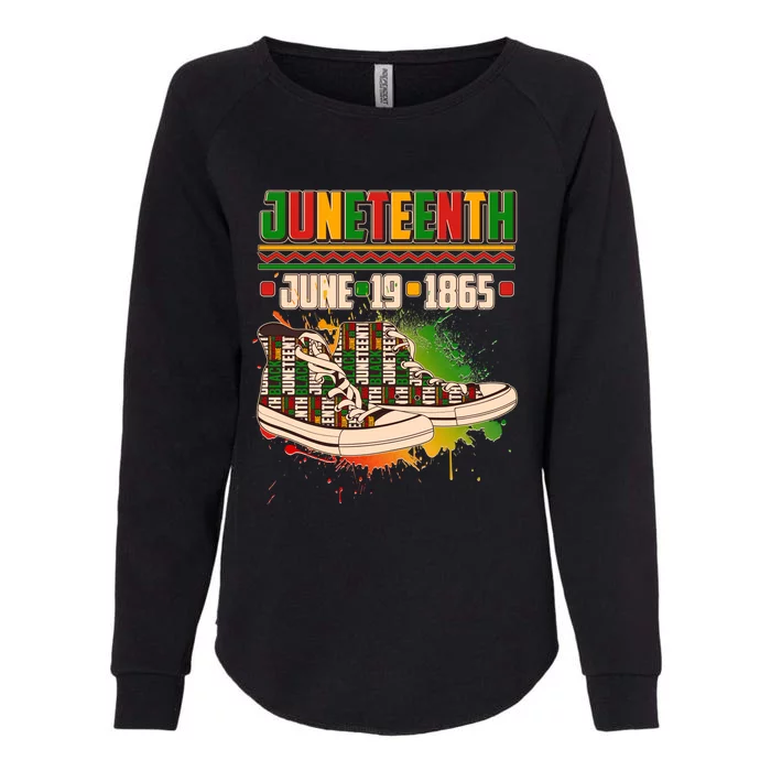 Juneteenth June 19 1865 Sneakers Womens California Wash Sweatshirt