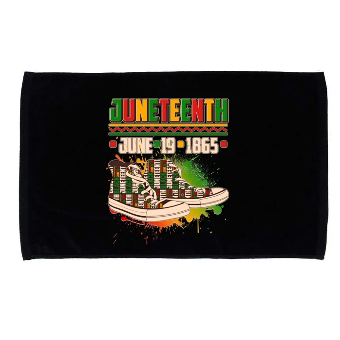 Juneteenth June 19 1865 Sneakers Microfiber Hand Towel