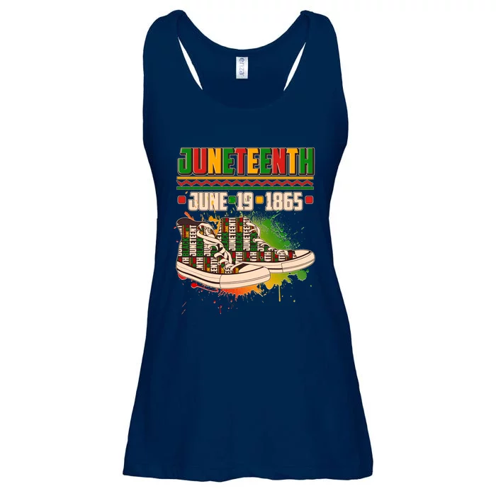 Juneteenth June 19 1865 Sneakers Ladies Essential Flowy Tank