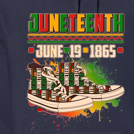 Juneteenth June 19 1865 Sneakers Premium Hoodie