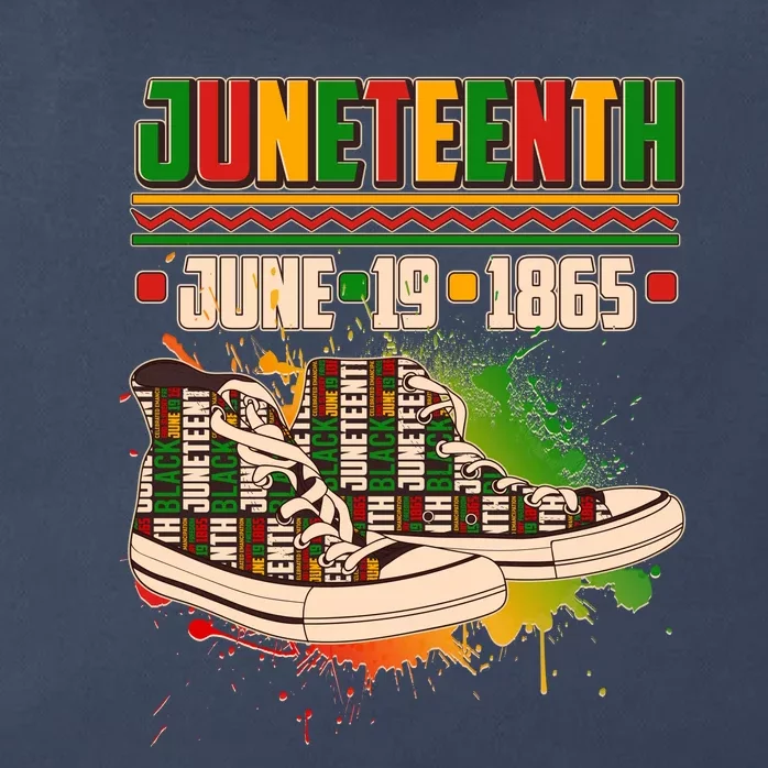 Juneteenth June 19 1865 Sneakers Zip Tote Bag