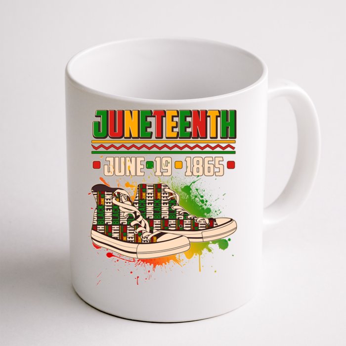 Juneteenth June 19 1865 Sneakers Front & Back Coffee Mug