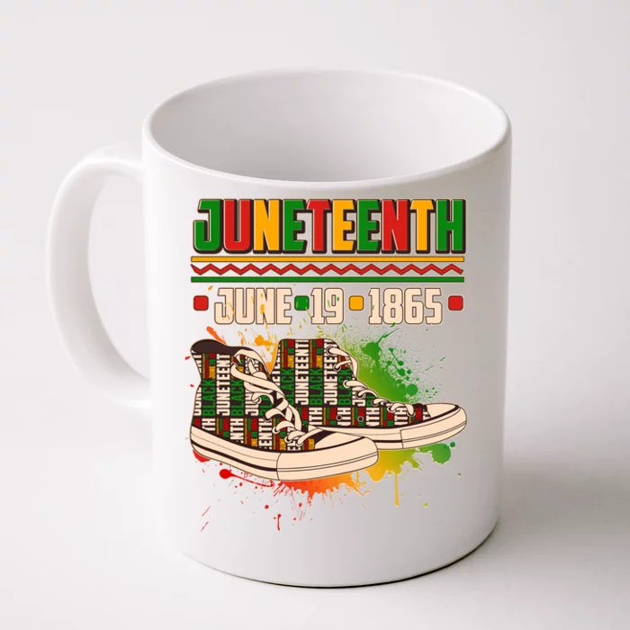 Juneteenth June 19 1865 Sneakers Front & Back Coffee Mug