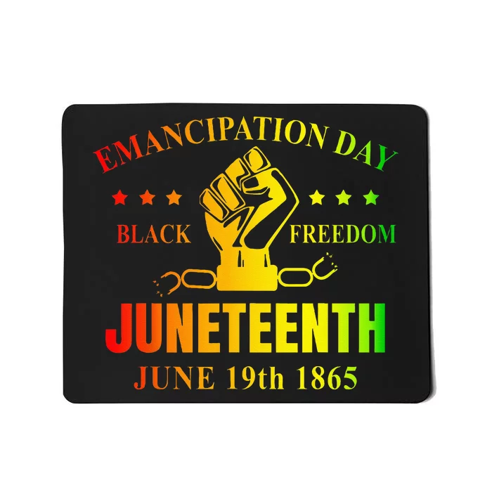 Juneteenth June 1865 Black History African American Freedom Mousepad