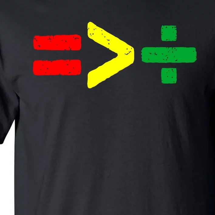 Juneteenth June 19th 1865 Equality Is Greater Than Division Design Tall T-Shirt