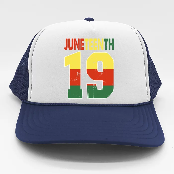 Juneteenth June 19 Blm Melanin Black History Month African Cute Gift Trucker Hat