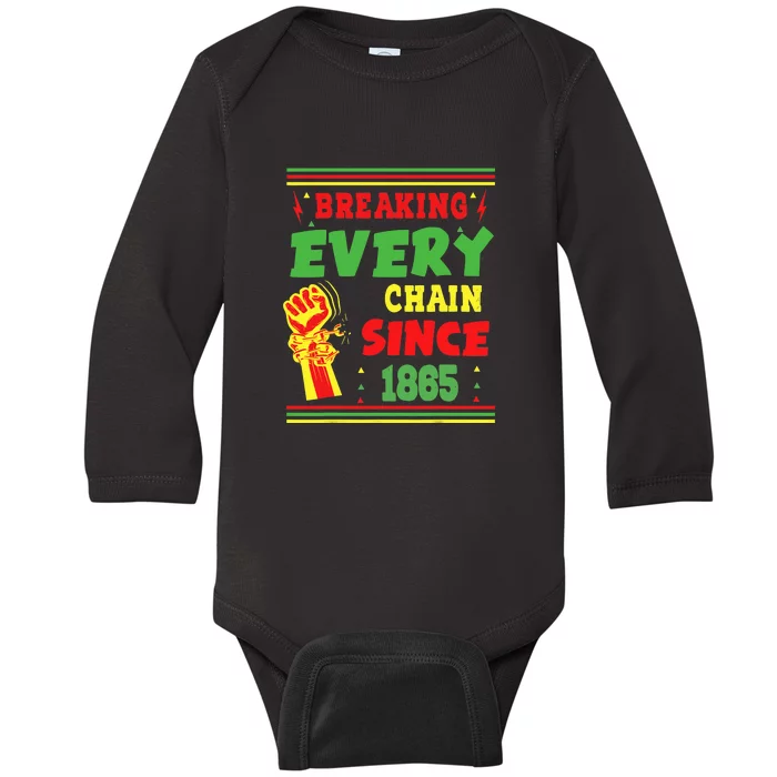 Juneteenth June 19th 1865 Juneteenth Freedom Day Pride Gift African Pride Baby Long Sleeve Bodysuit