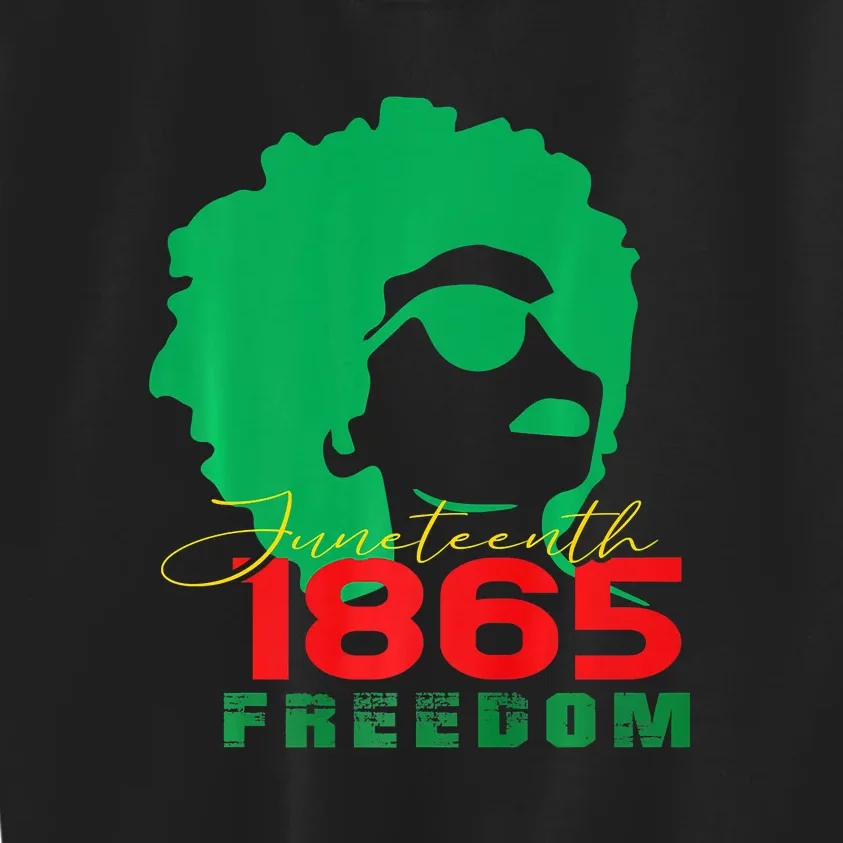 Juneteenth June 19th 1865 Juneteenth Freedom Day Pride Gift African Pride Kids Sweatshirt