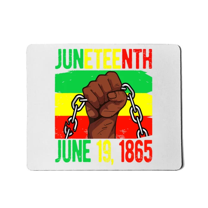 Juneteenth June 19th 1865 Juneteenth Black Freedom Day Flag Mousepad