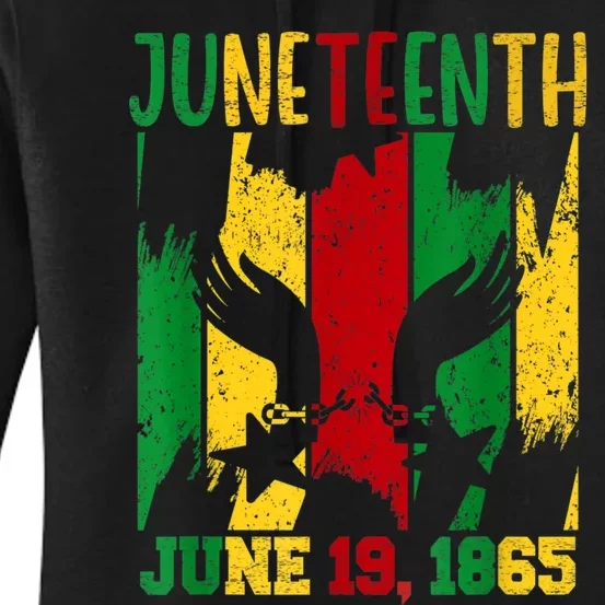 Juneteenth June 19th 1865 Juneteenth Freedom Day Women's Pullover Hoodie