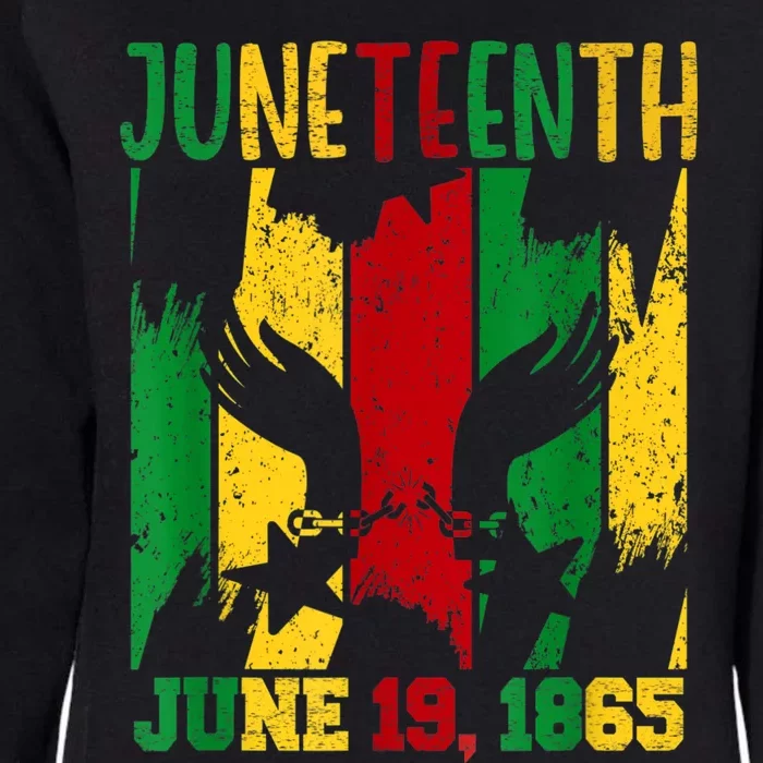 Juneteenth June 19th 1865 Juneteenth Freedom Day Womens California Wash Sweatshirt