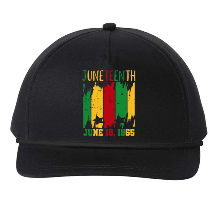 Juneteenth June 19th 1865 Juneteenth Freedom Day Snapback Five-Panel Rope Hat