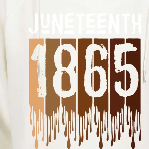 Juneteenth June 19th 1865 Freedom Day Melanin Womens Funnel Neck Pullover Hood