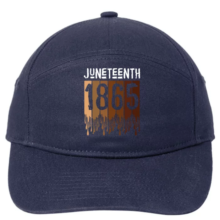 Juneteenth June 19th 1865 Freedom Day Melanin 7-Panel Snapback Hat