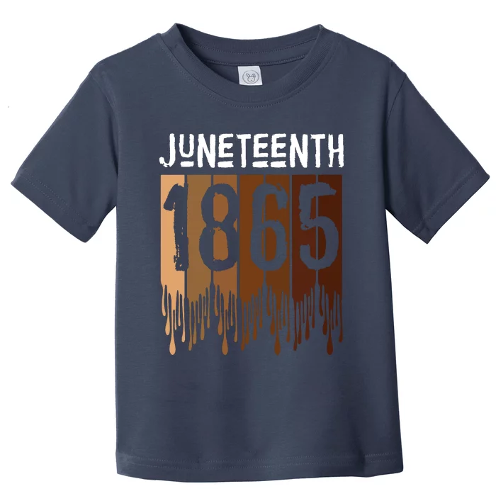 Juneteenth June 19th 1865 Freedom Day Melanin Toddler T-Shirt