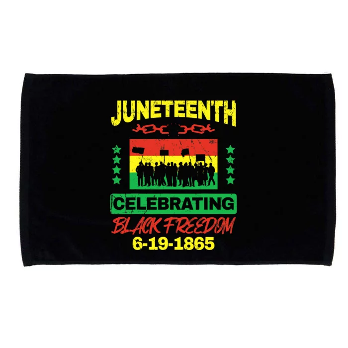 Juneteenth June 19th Black Freedom Microfiber Hand Towel