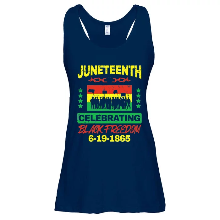 Juneteenth June 19th Black Freedom Ladies Essential Flowy Tank