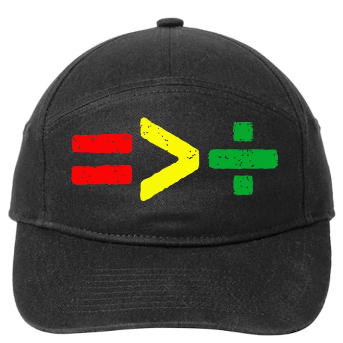 Juneteenth June 19th 1865 Equality Is Greater Than Division 7-Panel Snapback Hat