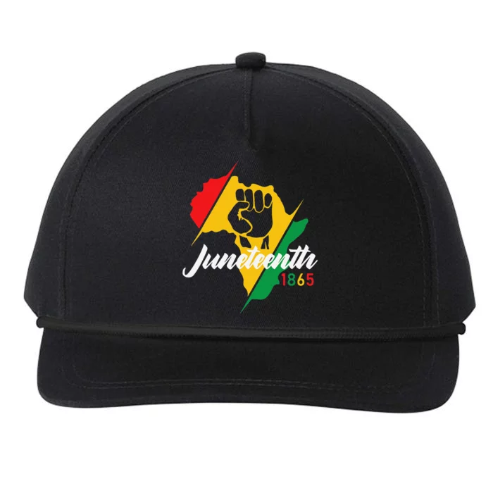 Juneteenth  Juneteenth 1865 Juneteenth Snapback Five-Panel Rope Hat