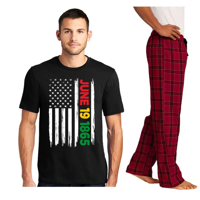 Juneteenth June 19 1865 Black History Month Freedom Usa Flag Gift Pajama Set