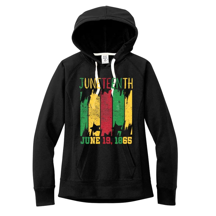 Juneteenth June 19th 1865 Juneteenth Freedom Day Women's Fleece Hoodie