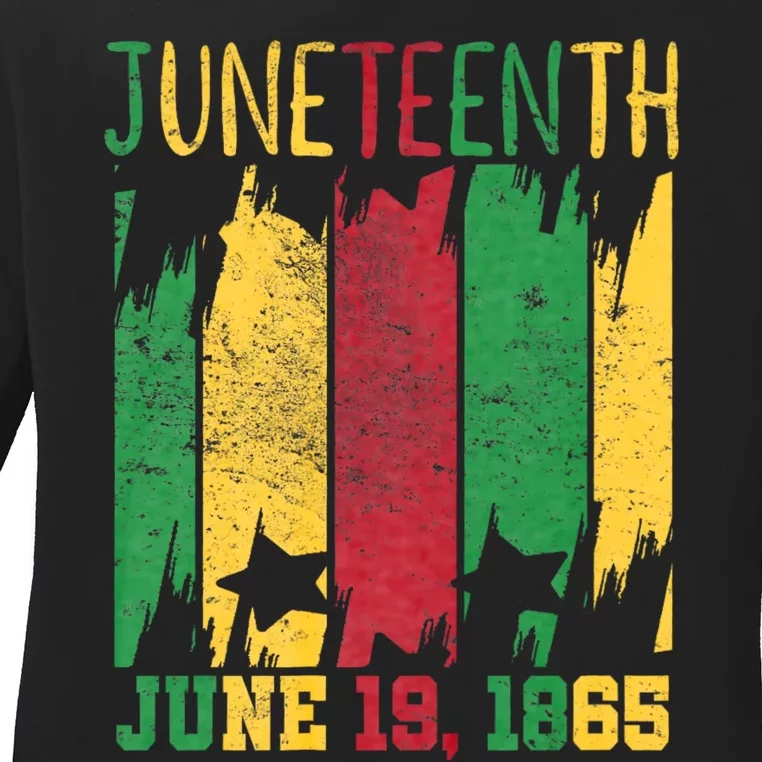 Juneteenth June 19th 1865 Juneteenth Freedom Day Ladies Long Sleeve Shirt