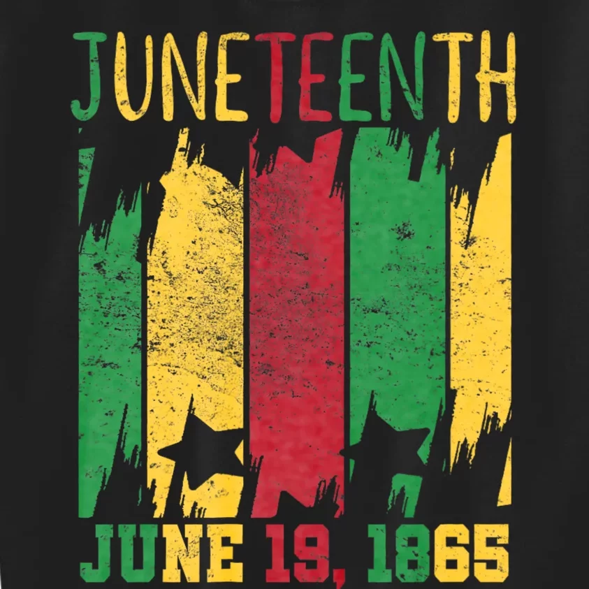 Juneteenth June 19th 1865 Juneteenth Freedom Day Kids Sweatshirt