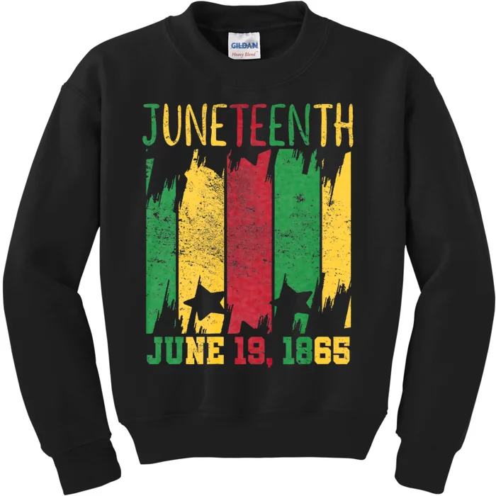 Juneteenth June 19th 1865 Juneteenth Freedom Day Kids Sweatshirt