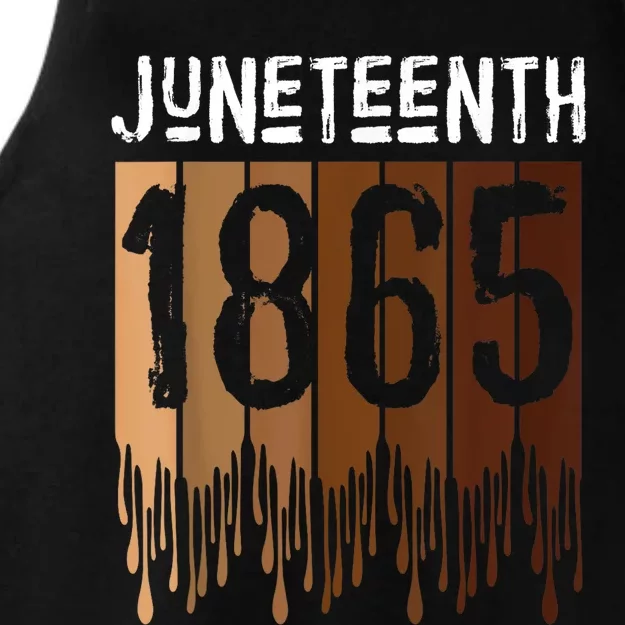 Juneteenth June 19th 1865 Freedom Day Ladies Tri-Blend Wicking Tank