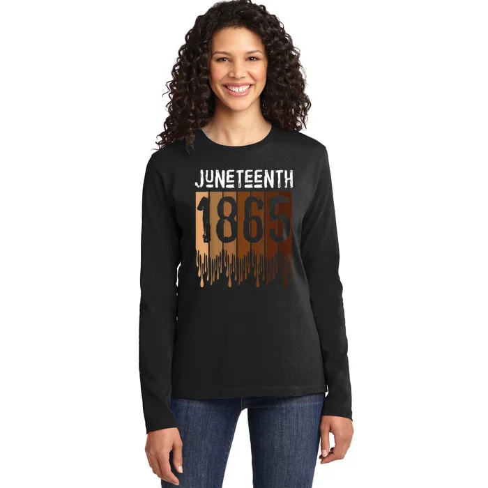 Juneteenth June 19th 1865 Freedom Day Ladies Long Sleeve Shirt