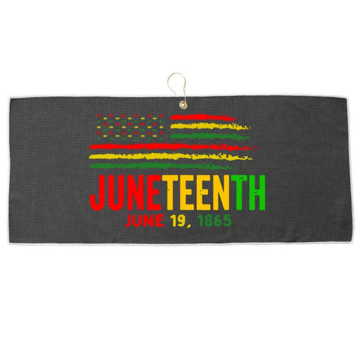 Juneteenth June 19 Large Microfiber Waffle Golf Towel