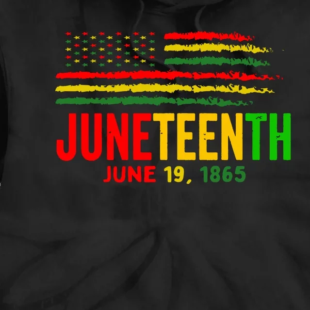 Juneteenth June 19 Tie Dye Hoodie