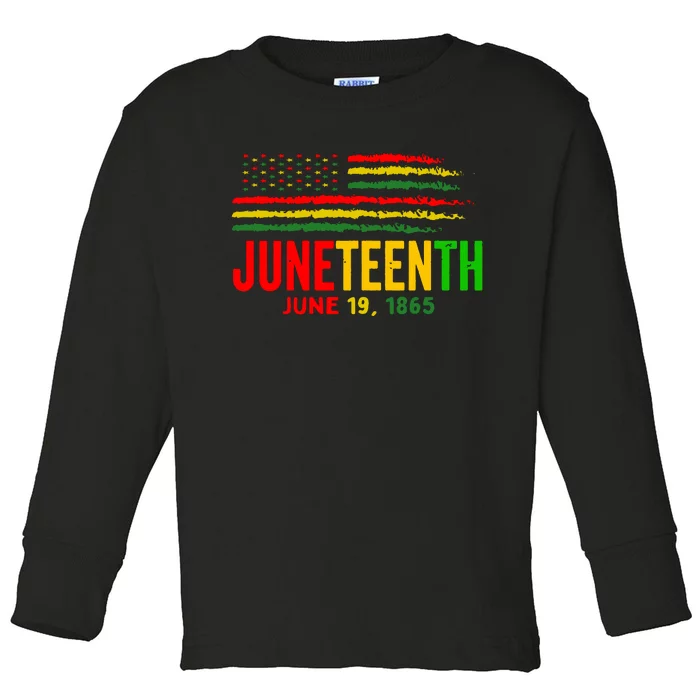 Juneteenth June 19 Toddler Long Sleeve Shirt